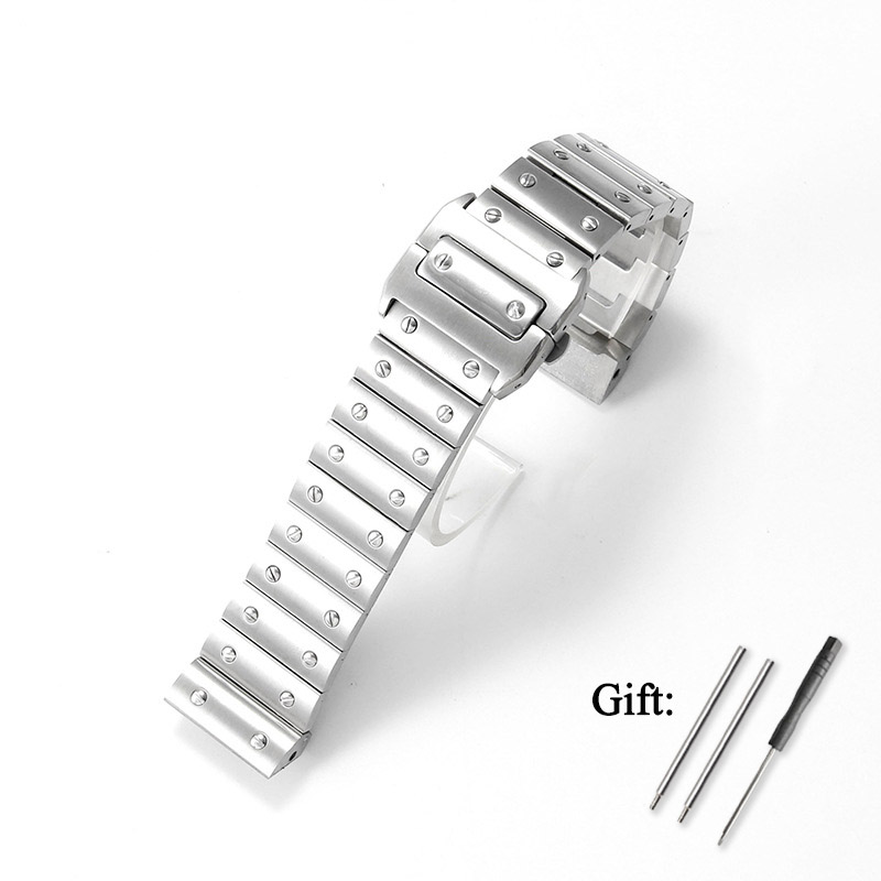 Cartier Watch Tank - Tali Jam Tangan Stainless Steel Berkualitas