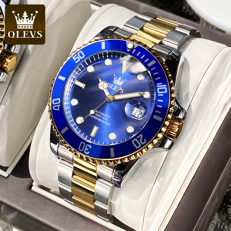 Rolex Watch Datejust - OLEVS jam tangan mekanis bisnis pria,