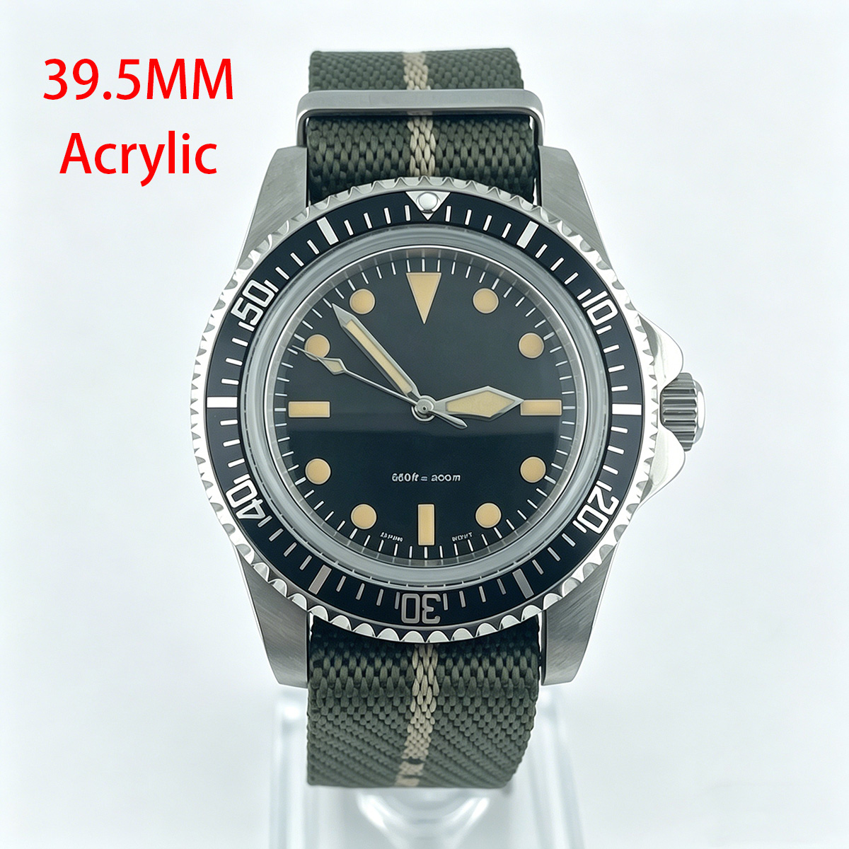 Tropic Strap Vintage - Jam Tangan Retro Diver 39.5mm Tanpa