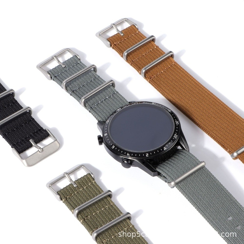 14/16/18/20/22Mm Tali Jam Tang - Nato Strap Nylon ulasan dan harga