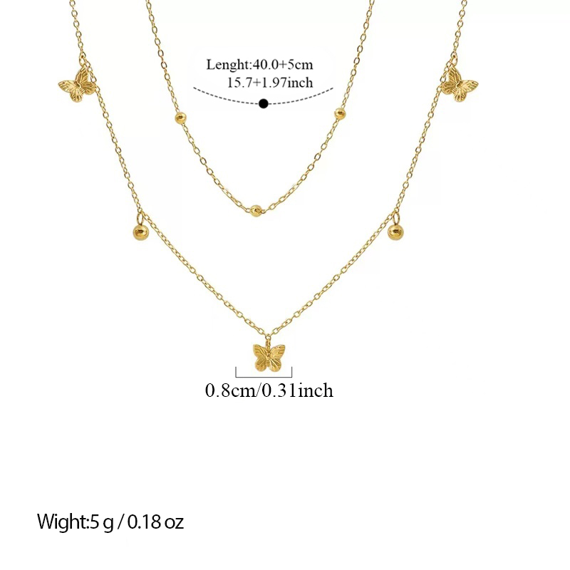 GANEMLY 316L Kalung Liontin Ku - Butterfly Clasp Deployant ulasan dan harga