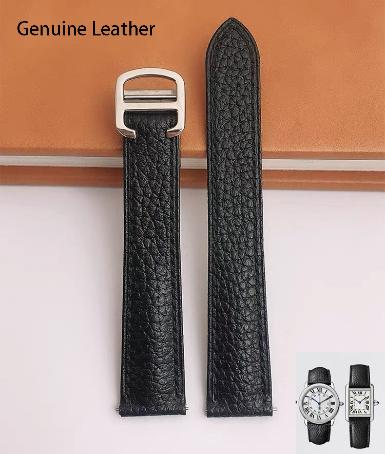 Tali Jam Kulit Asli Cocok untu - Cartier Watch Tank ulasan dan harga