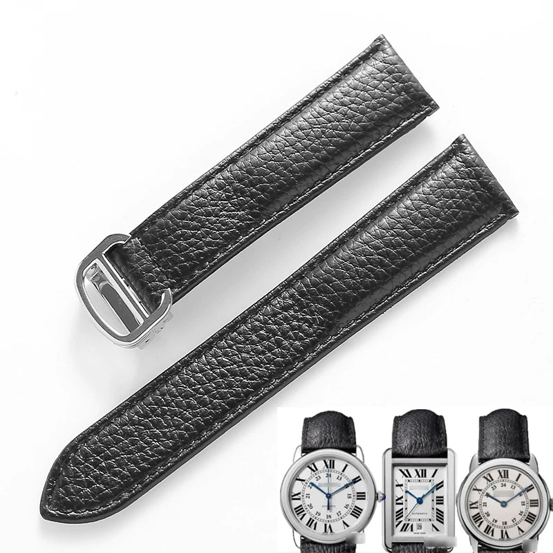 Tali Jam Tangan Kulit Asli unt - Cartier Watch Tank ulasan dan harga