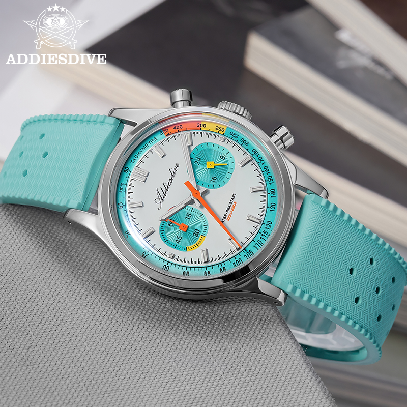 ADDIESDIVE Jam Tangan Chronogr - Rubber Strap Diver ulasan dan harga
