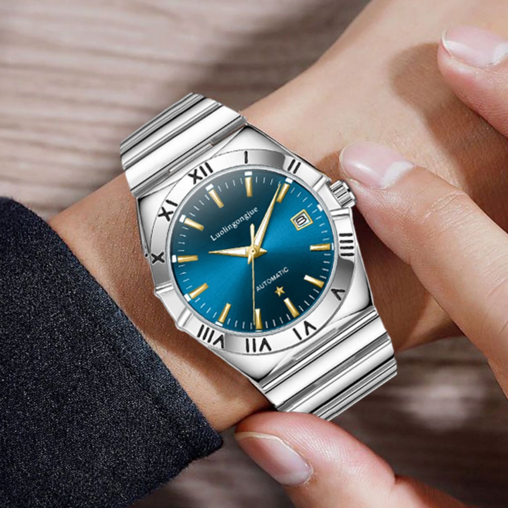 Jam Tangan Pria Kasual Bisnis  - Butterfly Clasp Deployant ulasan dan harga